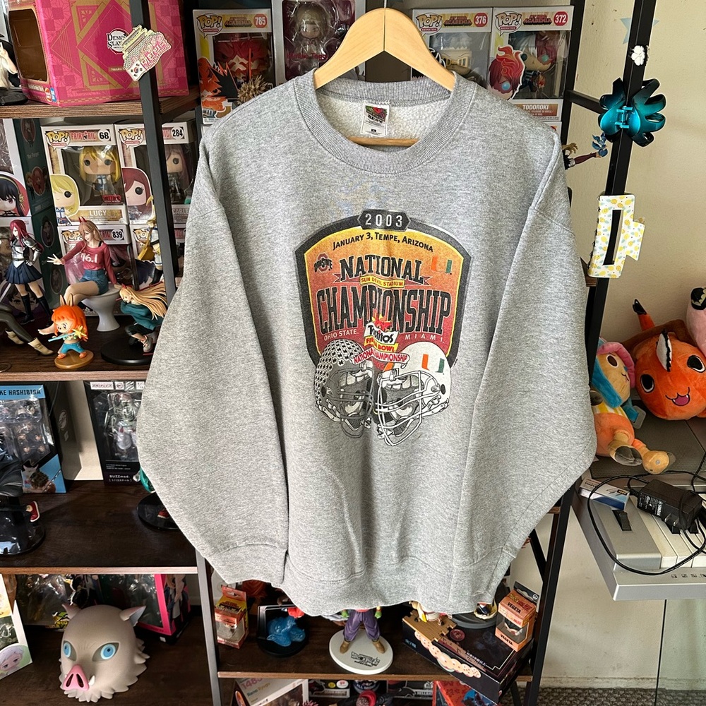 Vintage Y2K 2003 Ohio State University National Championship Sweatshirt Size XL
